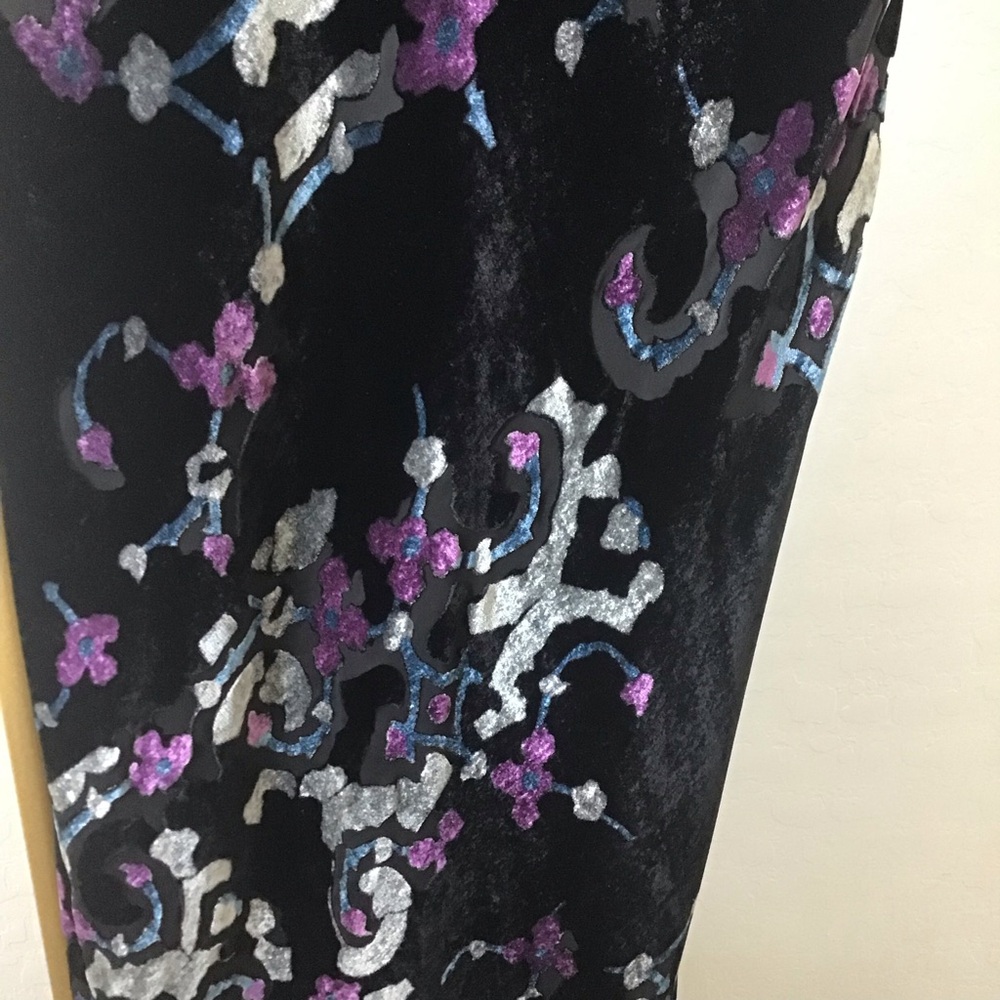 Black Silver and Purple Maxi Dress - Picture 13 of 16